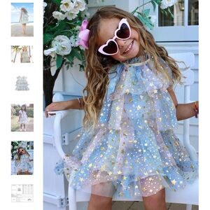 Lola and the boys pastel stars dress